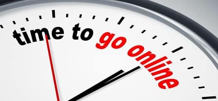 time to go online